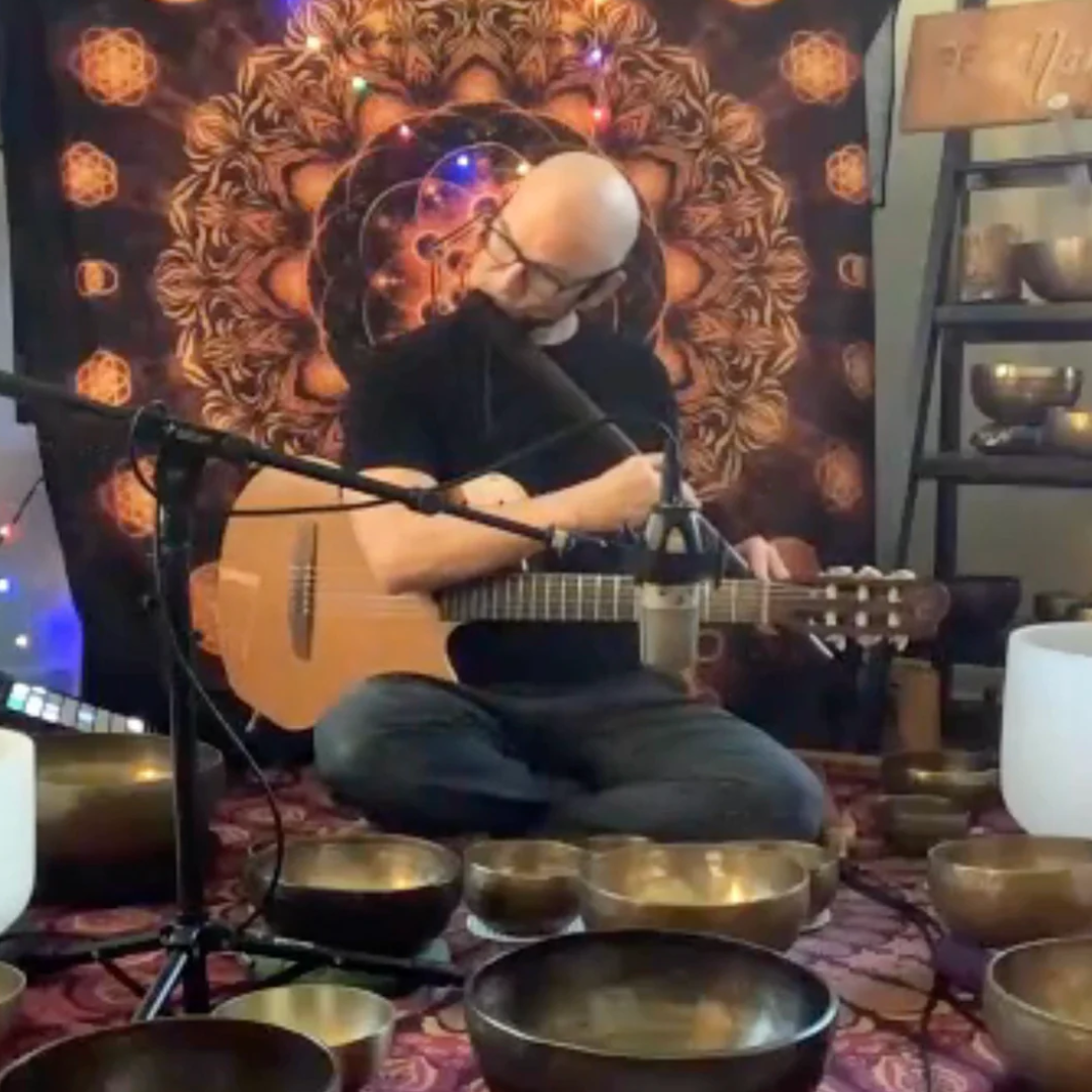 60 Minute Sound Bath: Singing Bowls, Guitar, Flute With The Sonic Yogi