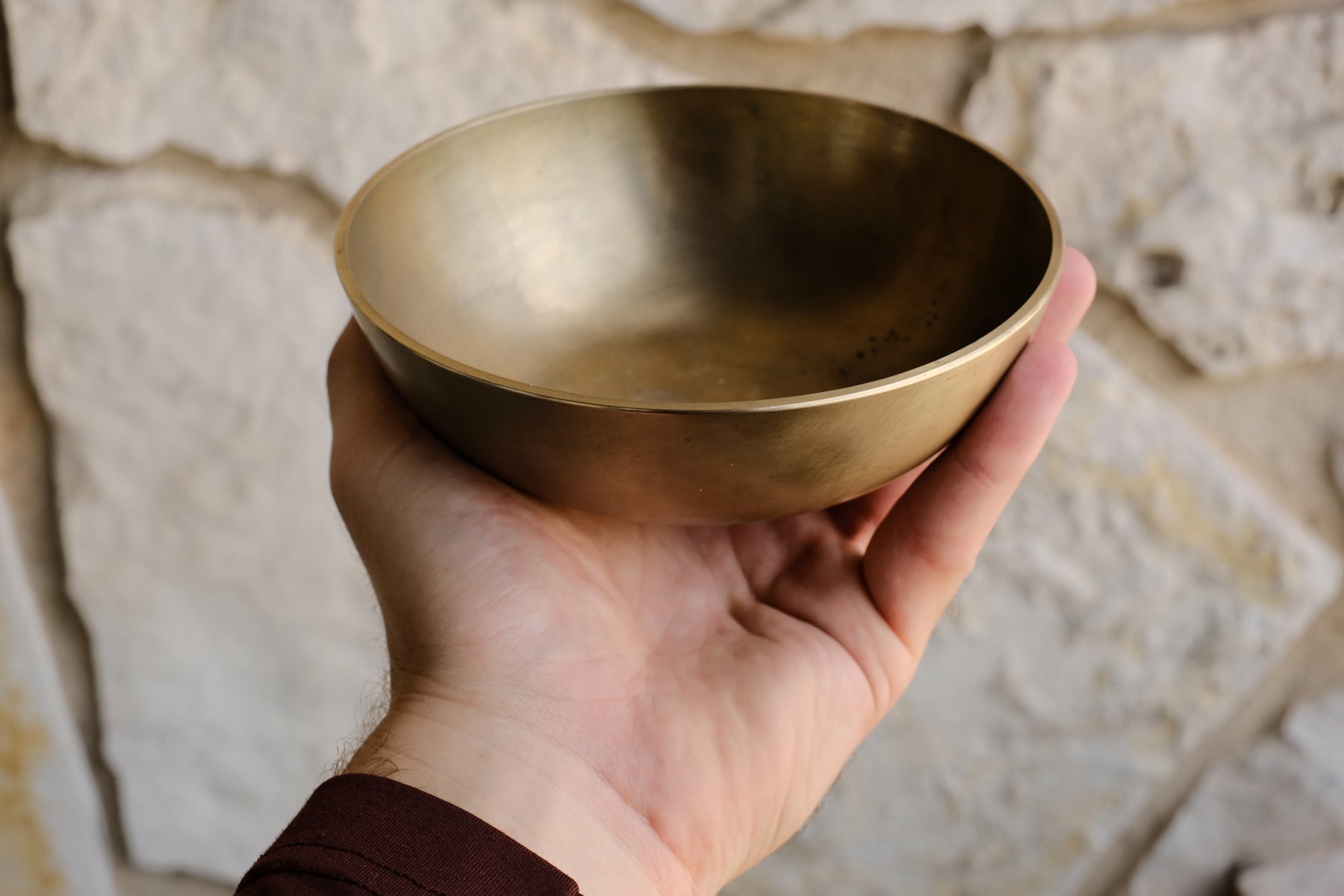 The Manipuri Bowl:  Unique 5.75 Inch Handmade Bronze Singing Bowl From Nepal