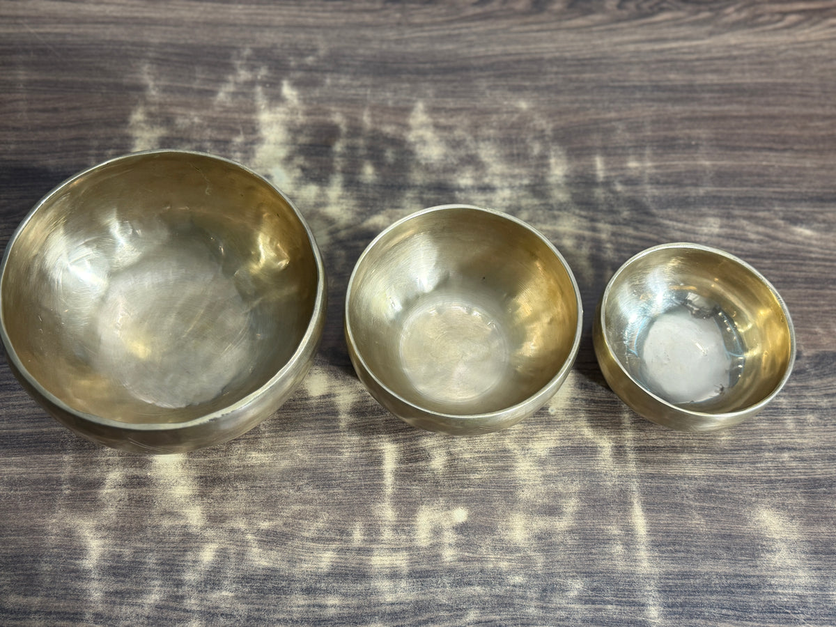 Octave & Fifth Trio: 3-Bowl Set of C4, G4 and C5