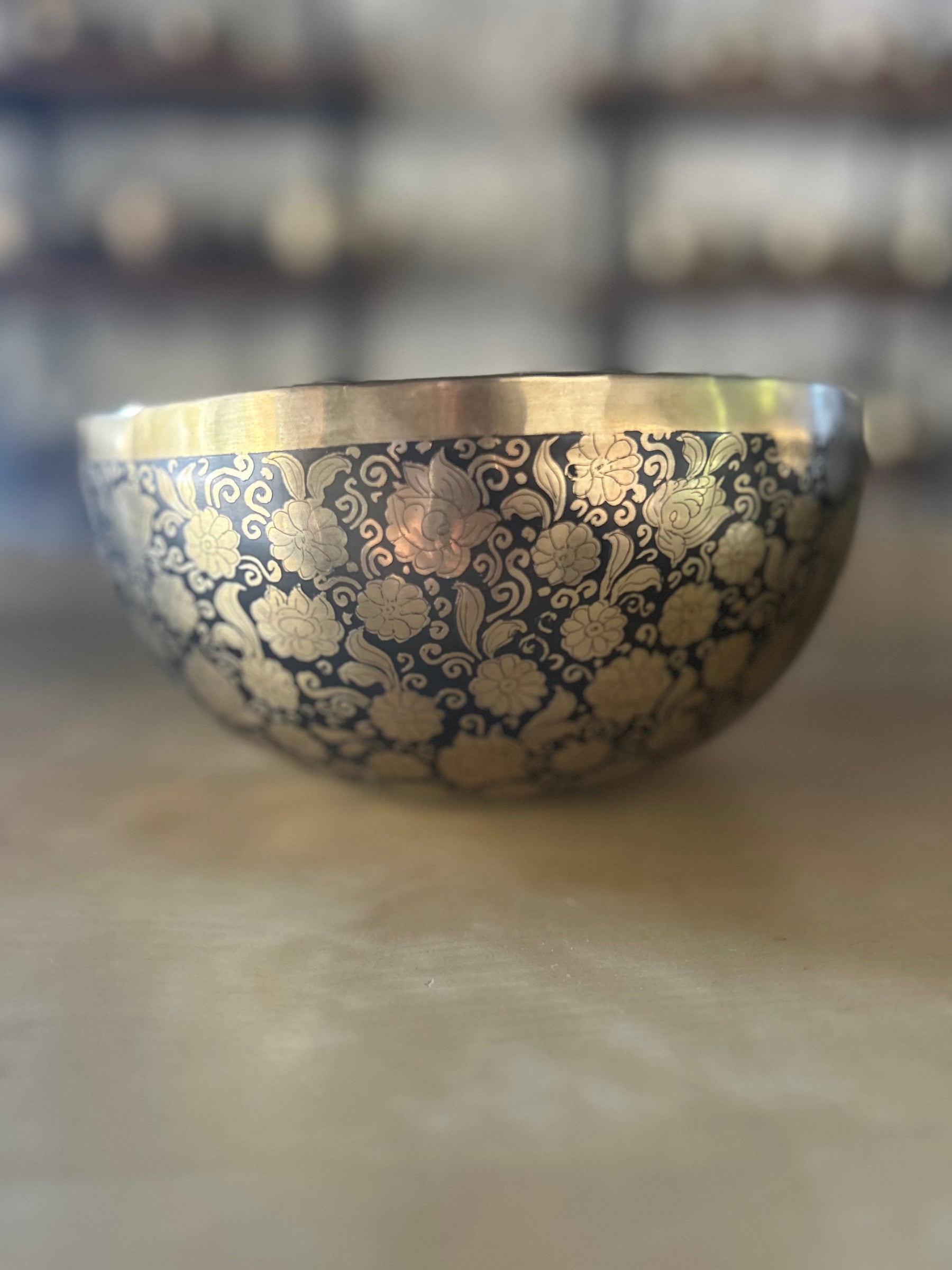 The Flower Bowl: Limited Release 8.5 Inch Bespoke Singing Bowl