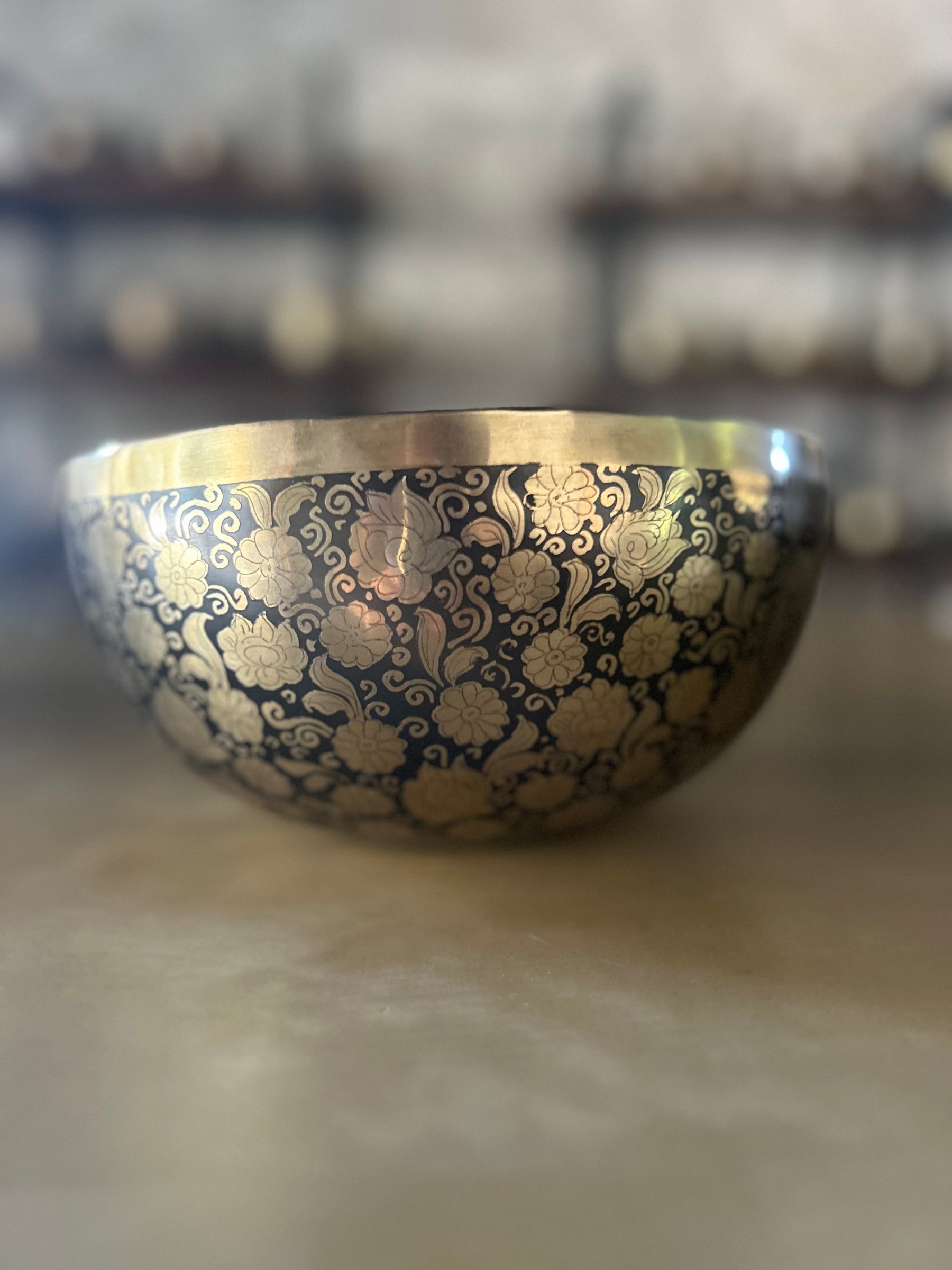 The Flower Bowl: Limited Release 8.5 Inch Bespoke Singing Bowl