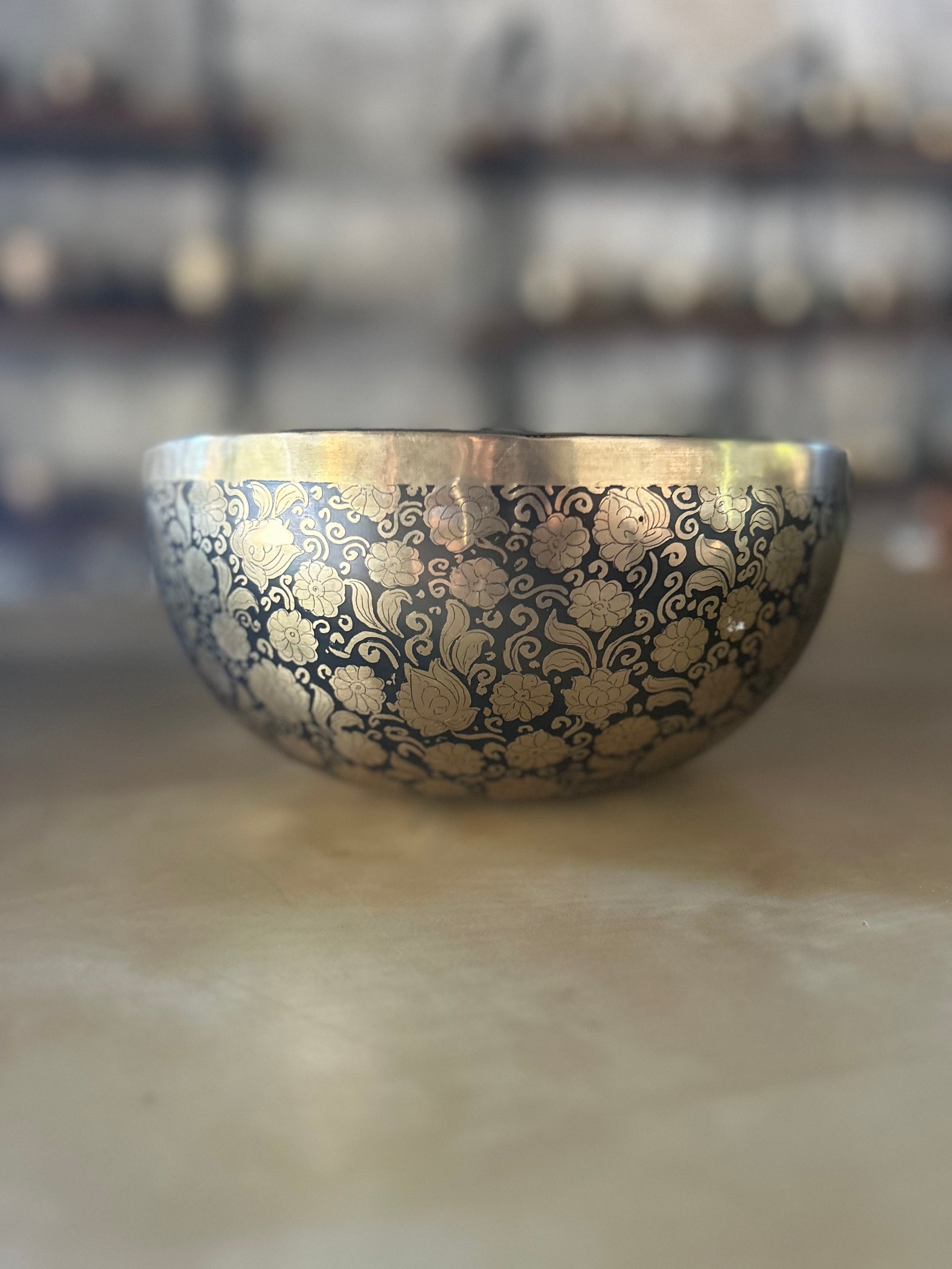 The Flower Bowl: Limited Release 8.5 Inch Bespoke Singing Bowl