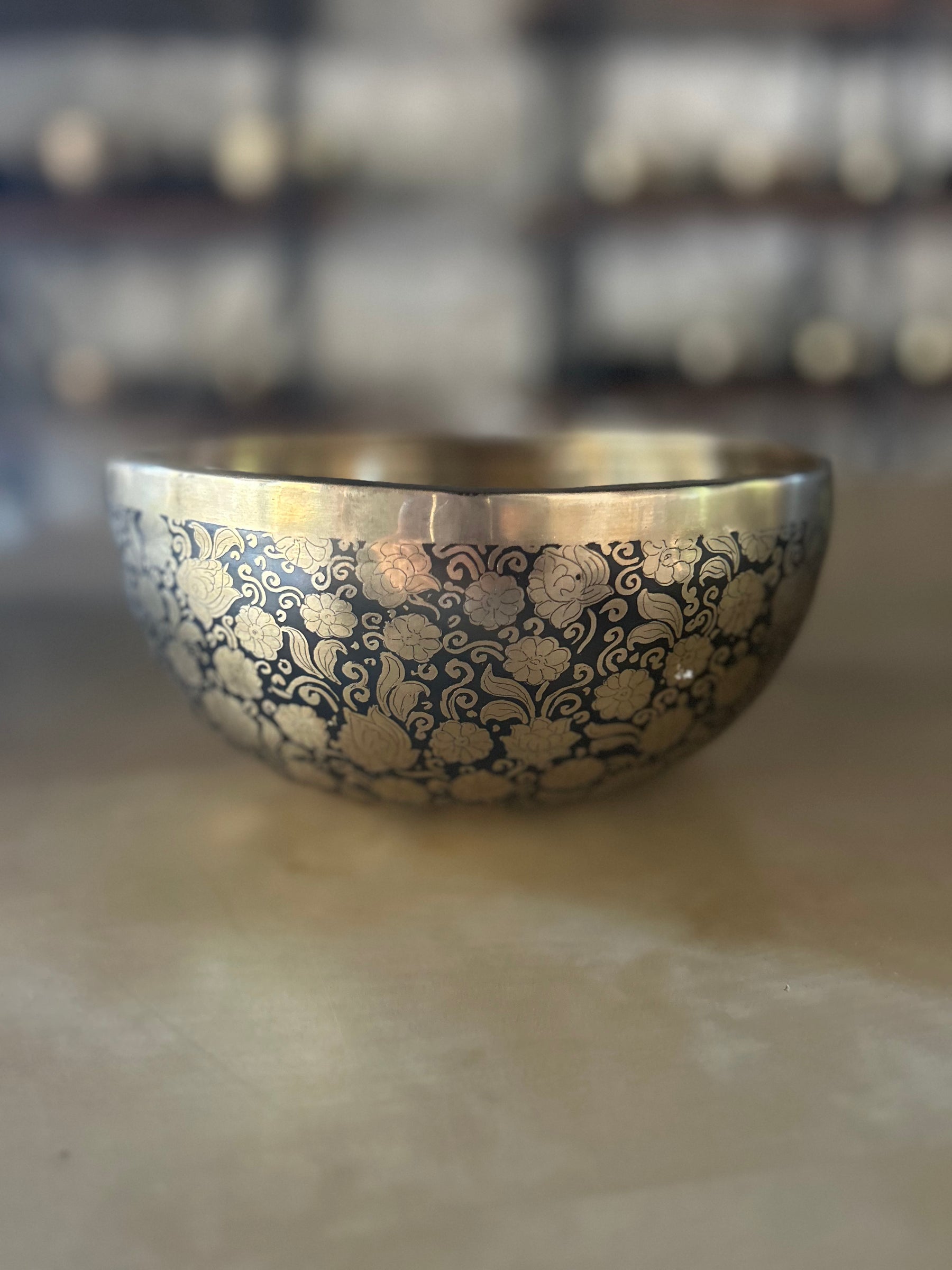 The Flower Bowl: Limited Release 8.5 Inch Bespoke Singing Bowl