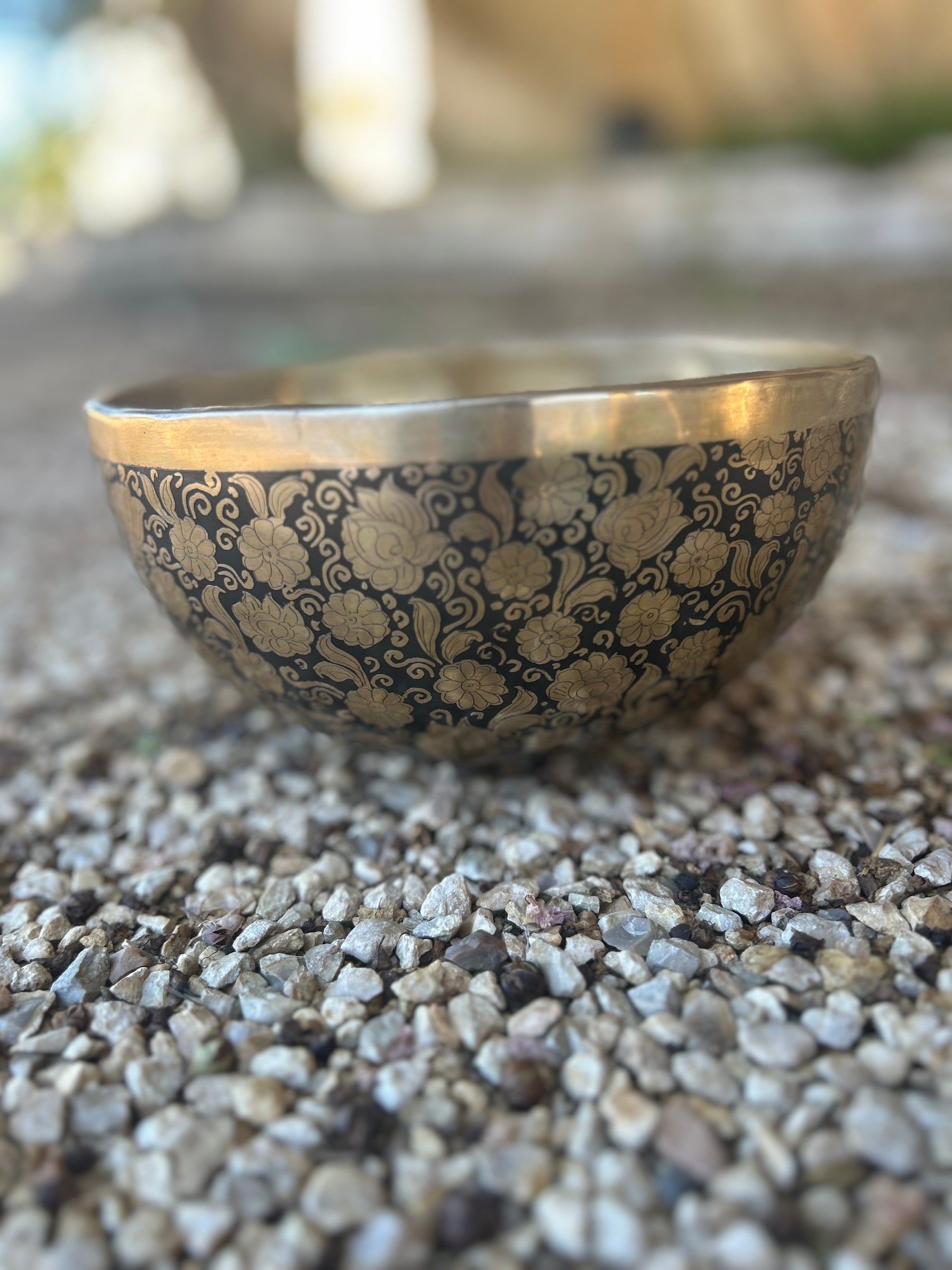 The Flower Bowl: Limited Release 8.5 Inch Bespoke Singing Bowl