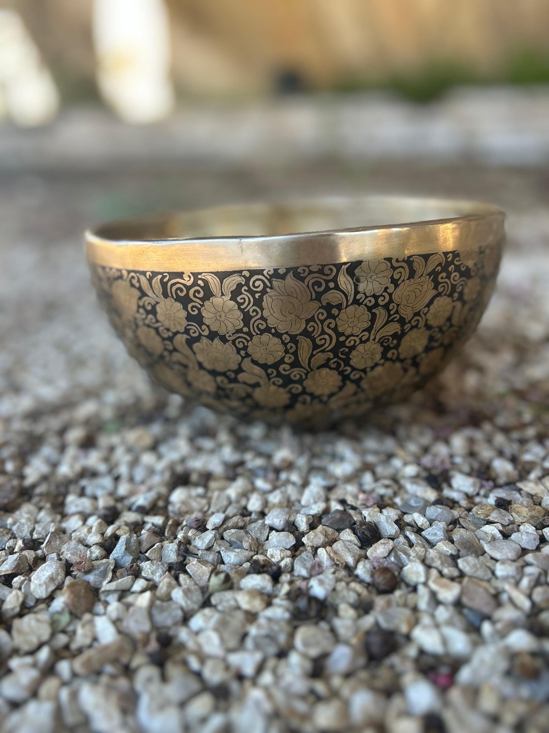 The Flower Bowl: Limited Release 8.5 Inch Bespoke Singing Bowl