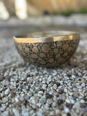 The Flower Bowl: Limited Release 8.5 Inch Bespoke Singing Bowl