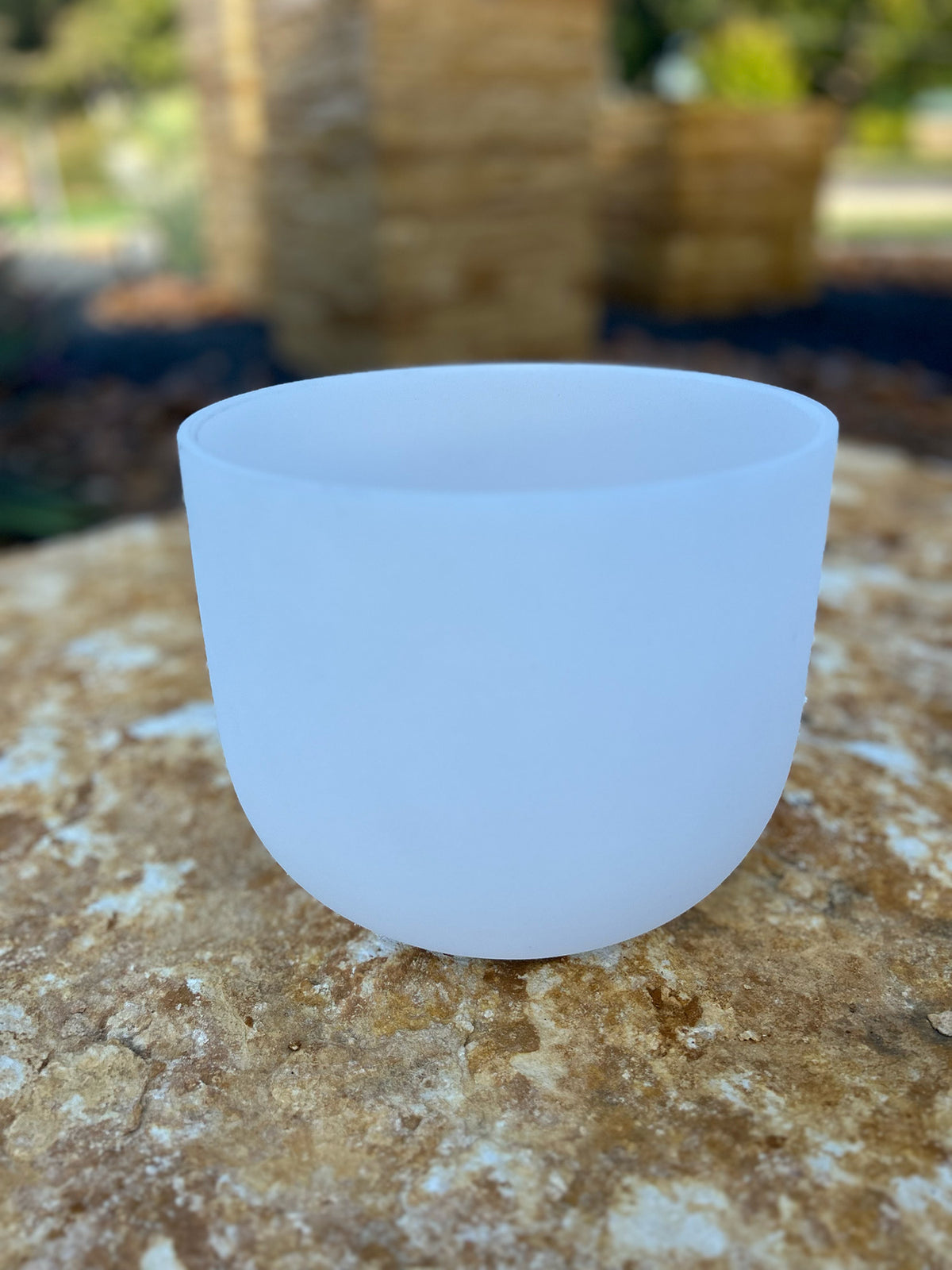 9 inch, A4 Perfect Pitch Frosted Crystal Singing Bowl Bowl