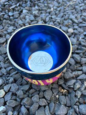 4.75 Inch 4th Octave A-Note Third Eye Chakra Bowl - Series of 4