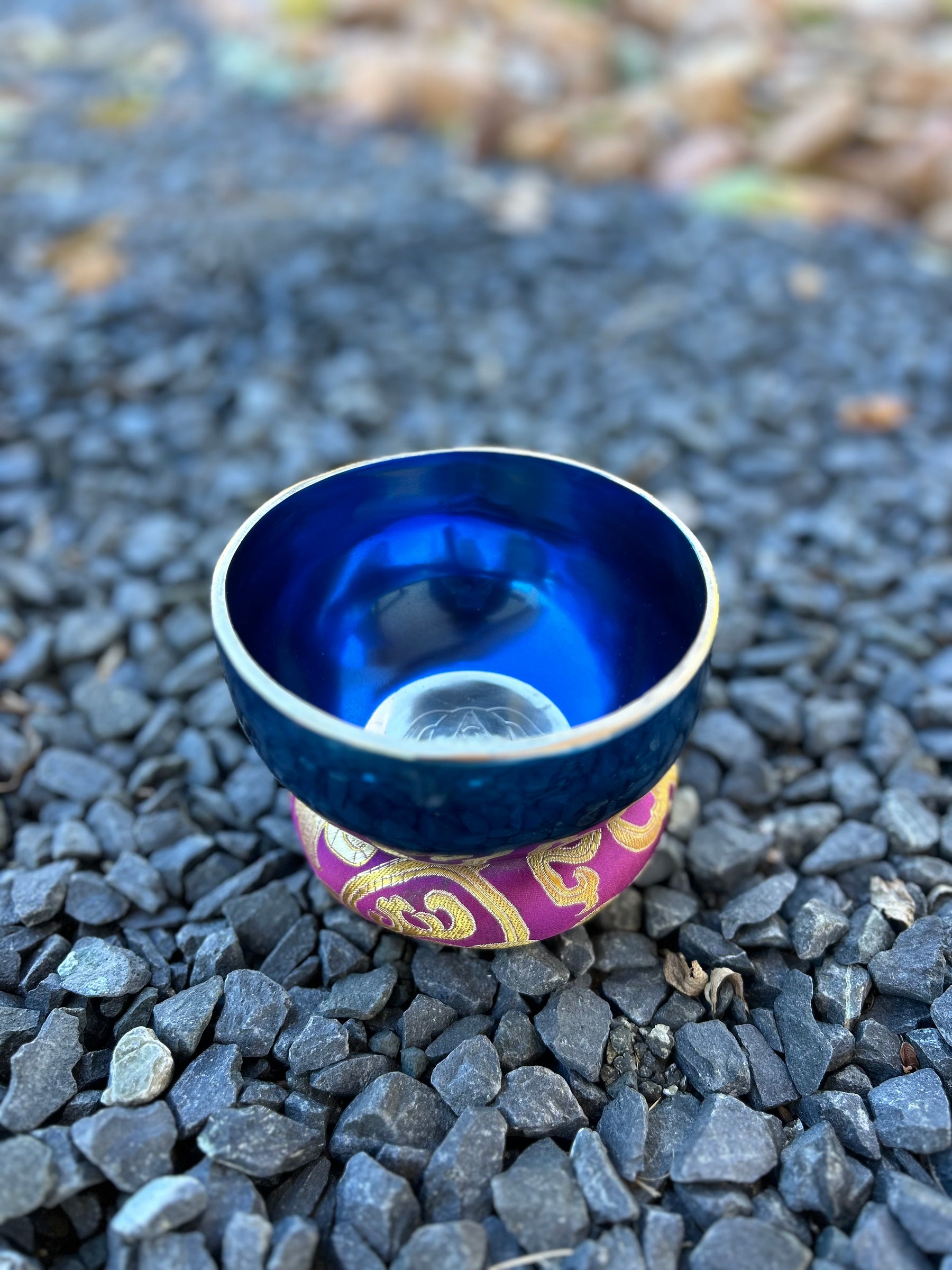 4.75 Inch 4th Octave A-Note Third Eye Chakra Bowl - Series of 4