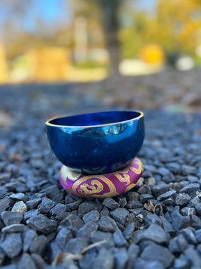 4.75 Inch 4th Octave A-Note Third Eye Chakra Bowl - Series of 4