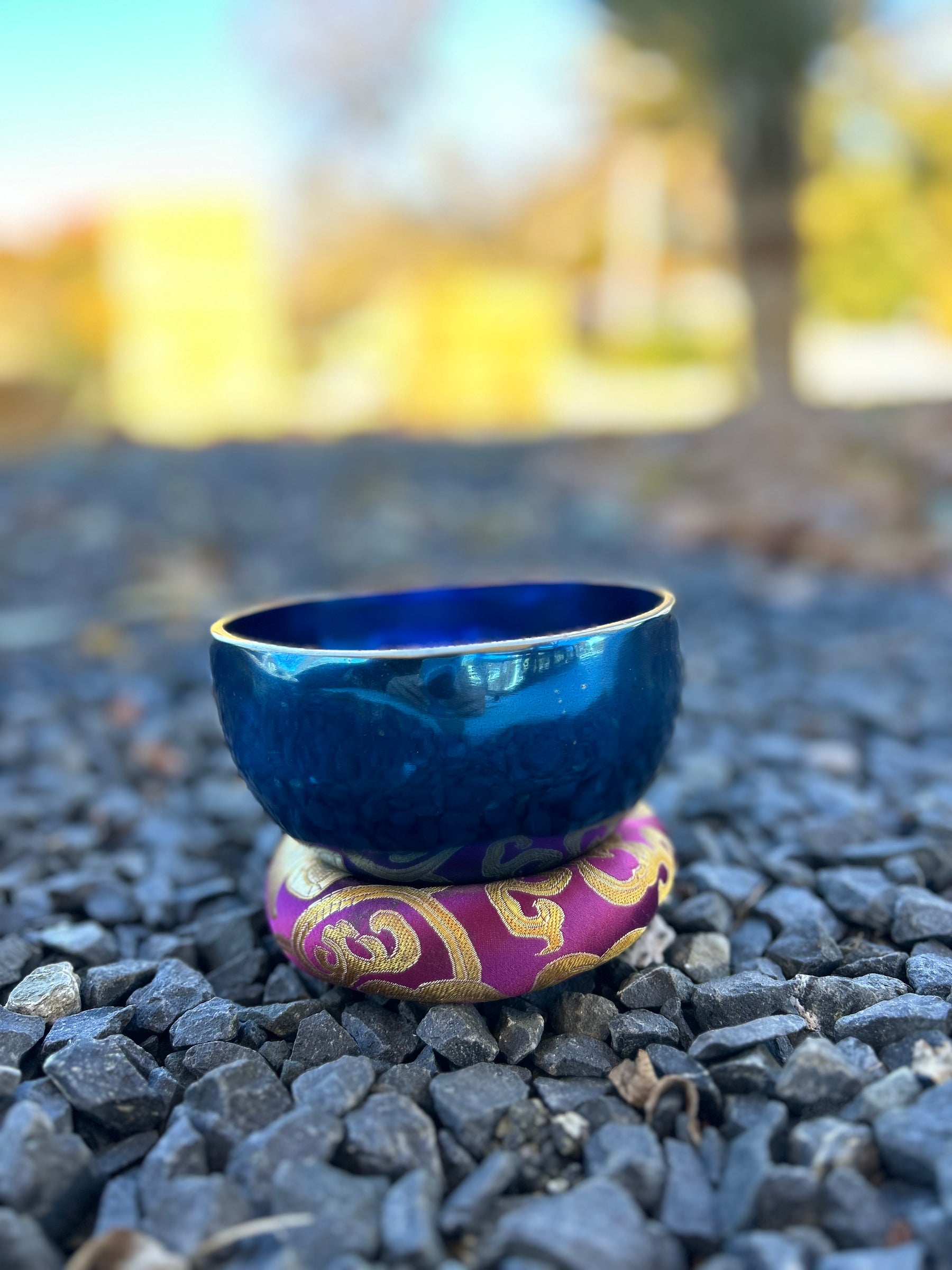 4.75 Inch 4th Octave A-Note Third Eye Chakra Bowl - Series of 4