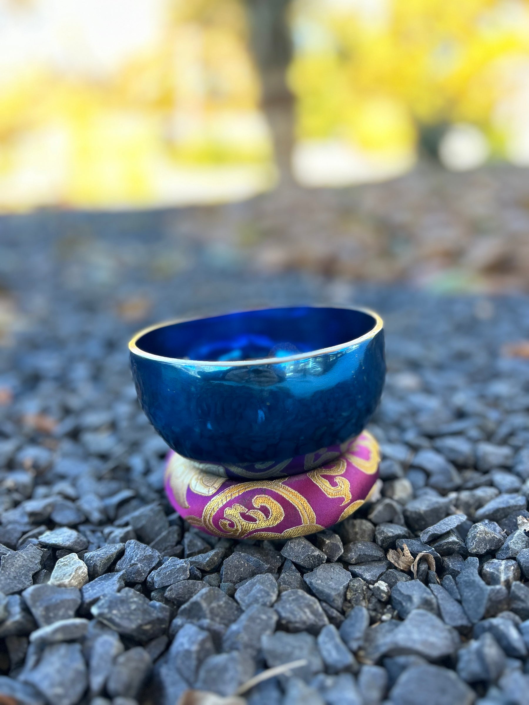 4.75 Inch 4th Octave A-Note Third Eye Chakra Bowl - Series of 4