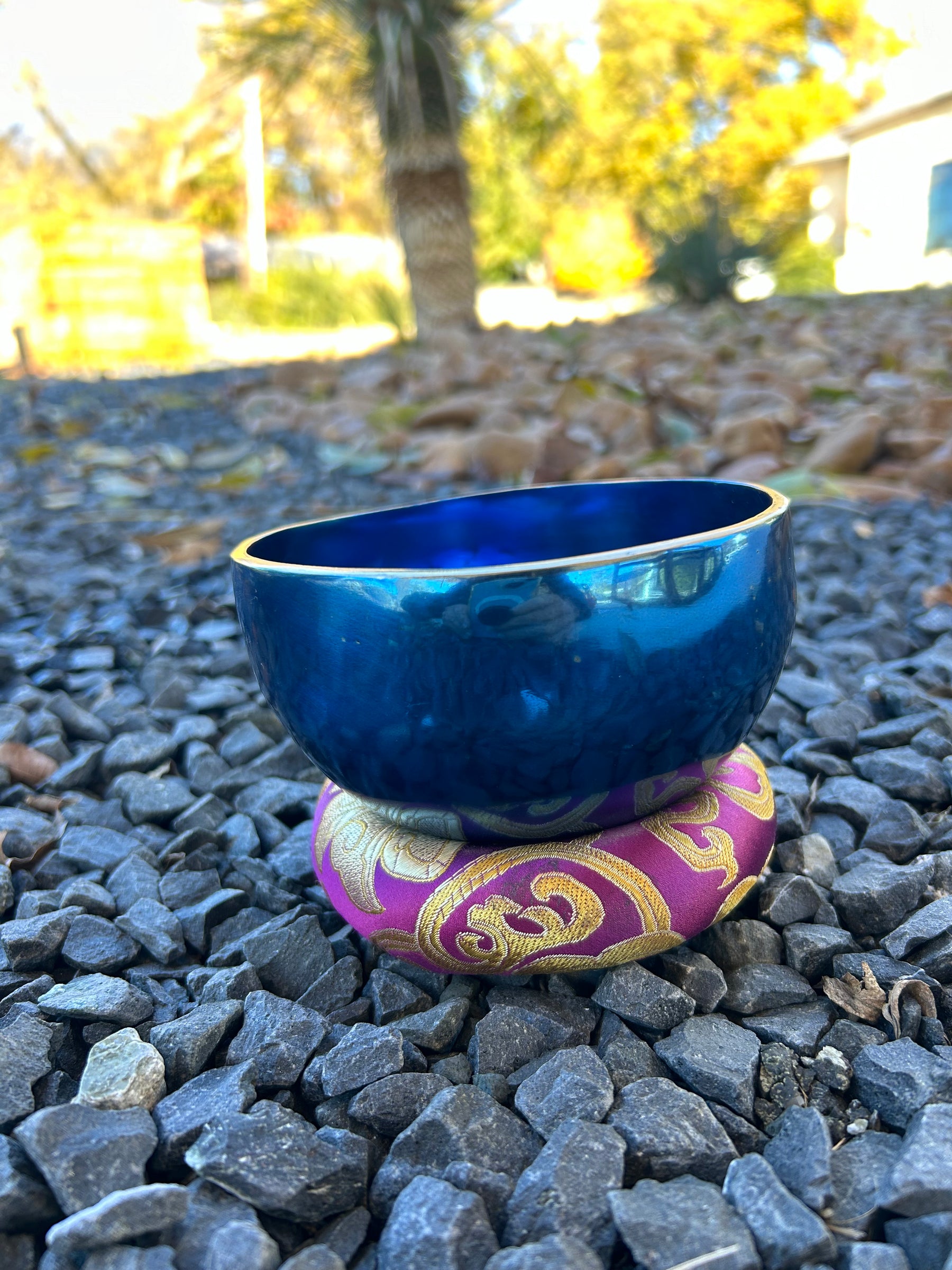 4.75 Inch 4th Octave A-Note Third Eye Chakra Bowl - Series of 4