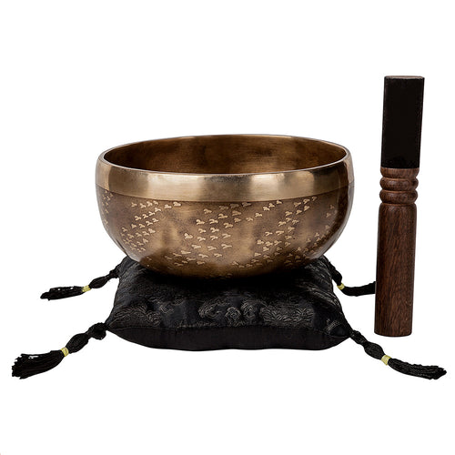 Ohm Store Tree of Life Singing Bowl I Large Resonant Hand Etched