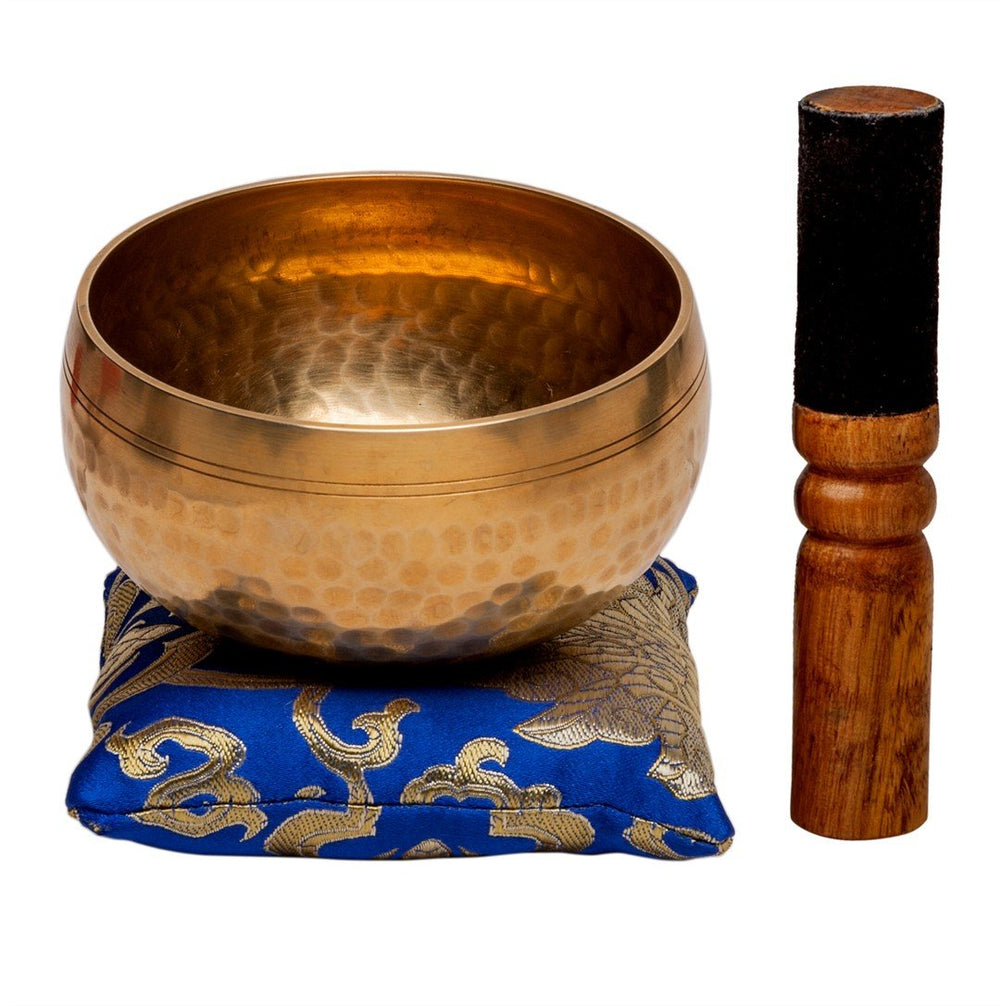 The Ohm Store Yoni and Lingam Singing Bowl With Hand Strung Mala Beads